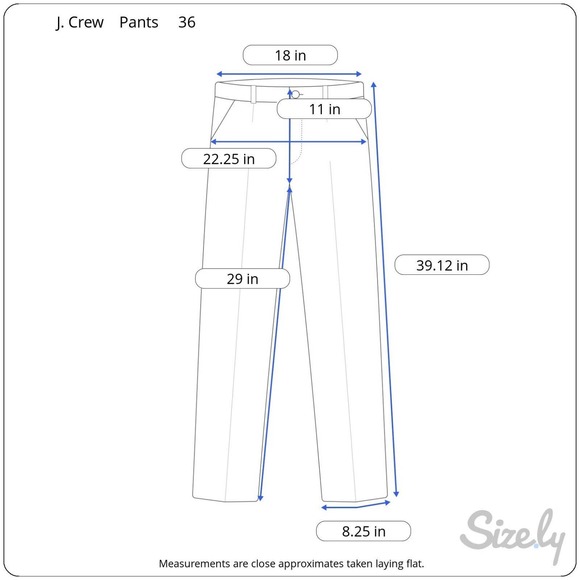 J Crew Mens Slim Bedford Wool Dress Pants Size 36 x 30 Gray Straight Leg - Picture 2 of 8